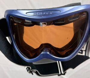 Vintage 90s Scott USA Ski Goggles Amber Wrap Lens Retro Snow Snowboard Gorp Gear